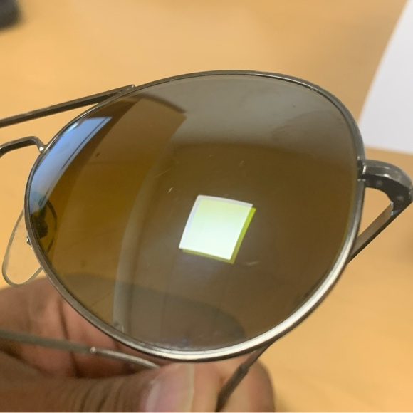 Vintage Vaurnet Pouilloux Sunglasses Unisex Pilot Mirrored Metal Polarized - Picture 9 of 11